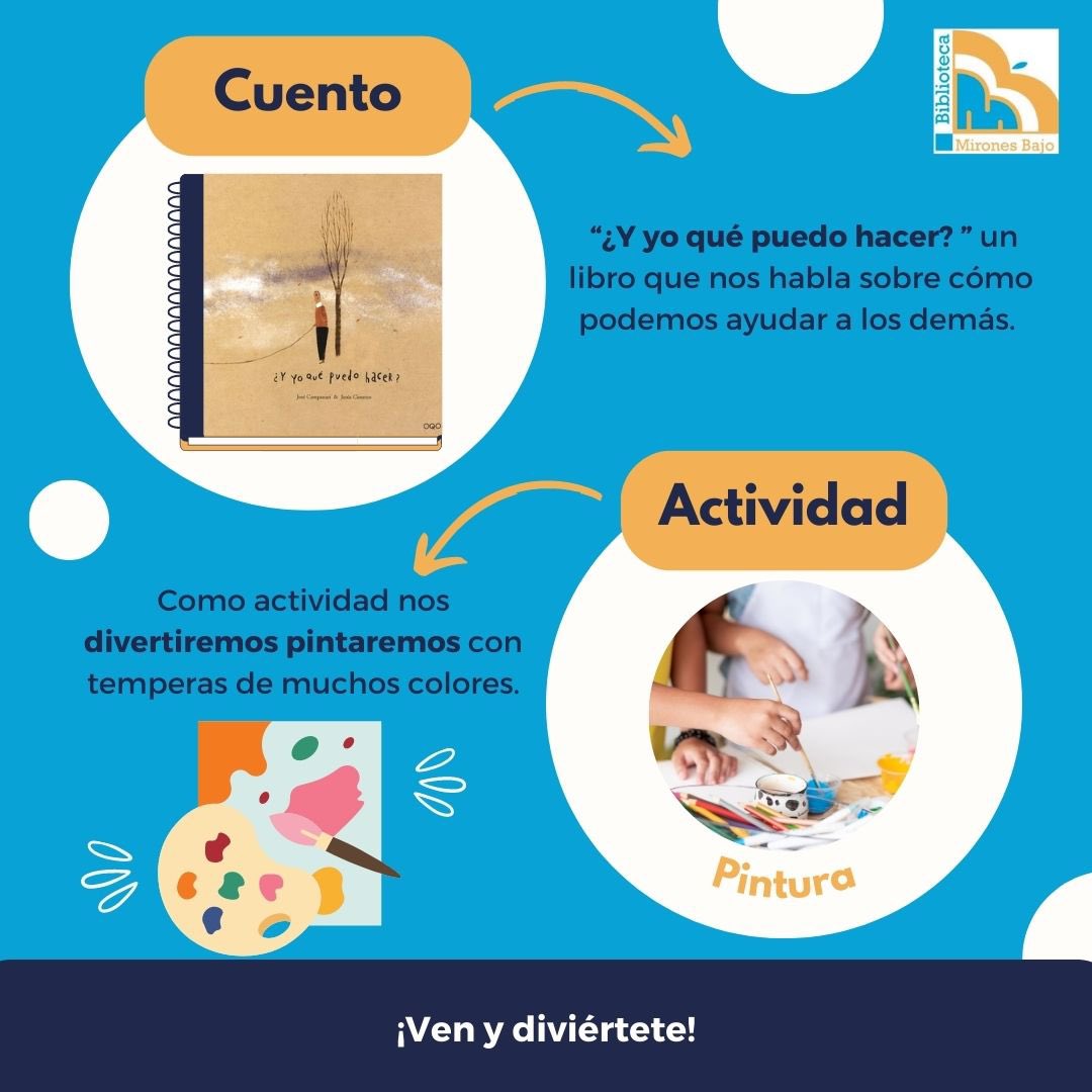 BFAL_org's tweet photo. Este cuento nos recuerda qué hay que ver más allá de nosotros mismos, y esforzarse un poco más por ayudar a quien nos necesita 🤷🏻📰

📍Biblioteca Mirones Bajo Jr. Crespo y Castillo 1999, Cercado de Lima 

#BibliotecaMironesBajo #ComunidadBNP #ComunidadSNB #LimaLee #Bibliotecas https://t.co/Ms37f3gaLN