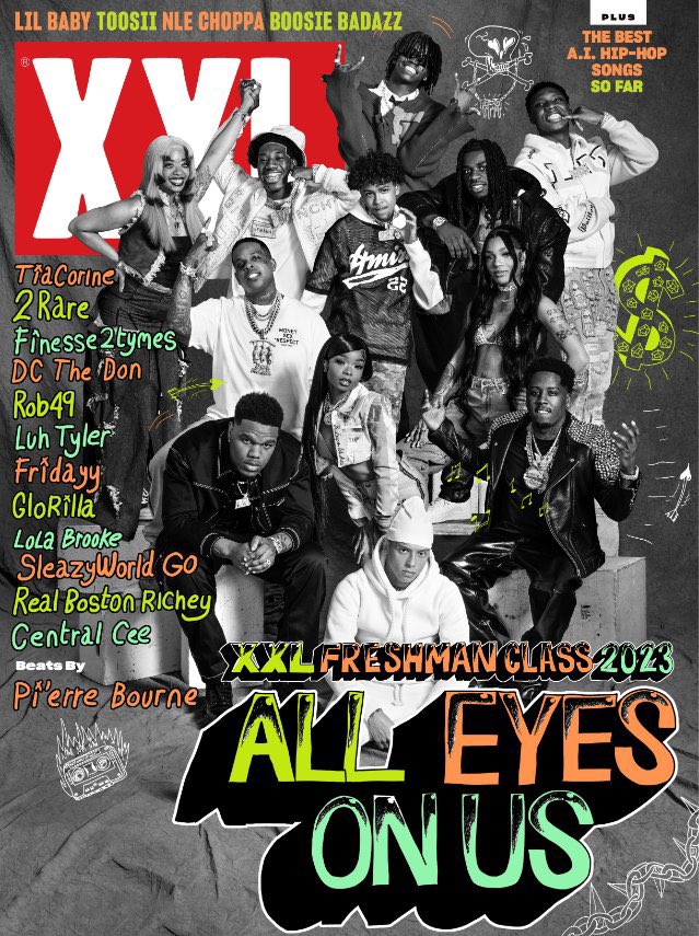 The 2023 XXL Freshman Class has been announced. Here they are:

•Central Cee
•DC The Don
•Luh Tyler
•GloRilla
•TiaCorine
•Fridayy
•Lola Brooke
•Rob49
•Real Boston Richey
•Finesse2tymes
•2Rare
•SleazyWorld Go

Beats will be provided by Pi’erre Bourne