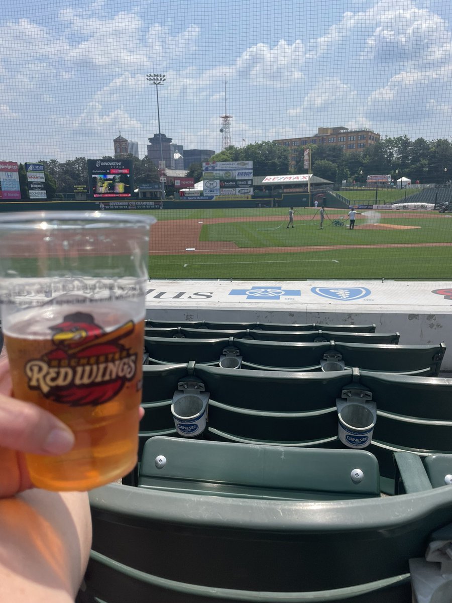 Getting ready for a day date with a few thousand of my closest friends. Go Wings! <a href="/RocRedWings/">Rochester Red Wings</a>