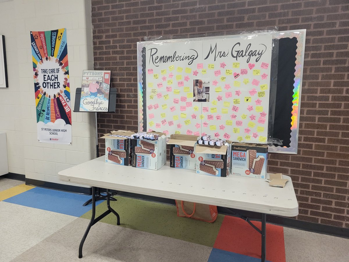 In honour of our friend and colleague Ms Galgay,  we served ice cream! 🍦💕 <a href="/GalgaySmith/">Danielle Galgay Smith</a>