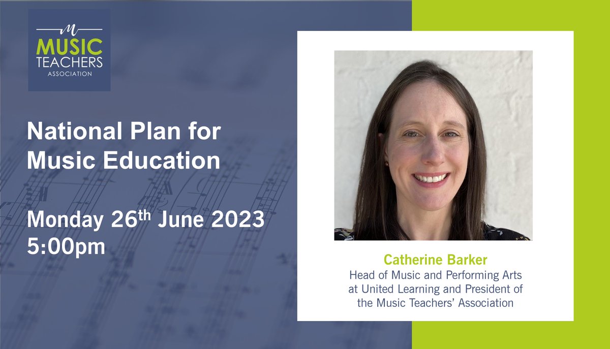 FREE WEBINAR: Newly appointed MTA President Catherine Barker from @UnitedLearning will be looking at creating development plans for September in this NPME session on Monday 26th June at 5pm. 
Join us:  tinyurl.com/2tf7renu