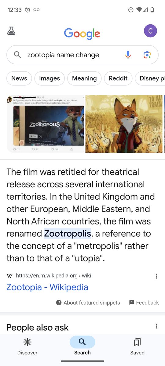 I just found out they changed the name from Zootopia to Zootropolis