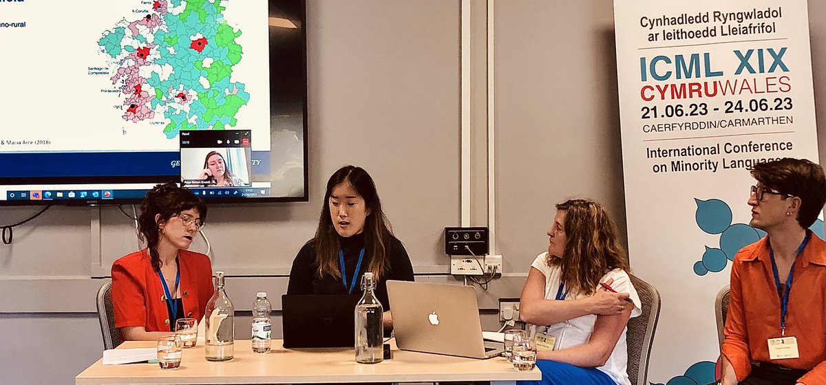 Muniainf's tweet image. Interesting approaches to the linguistic practices of Galician speakers in the 21st century at the @ICML2023