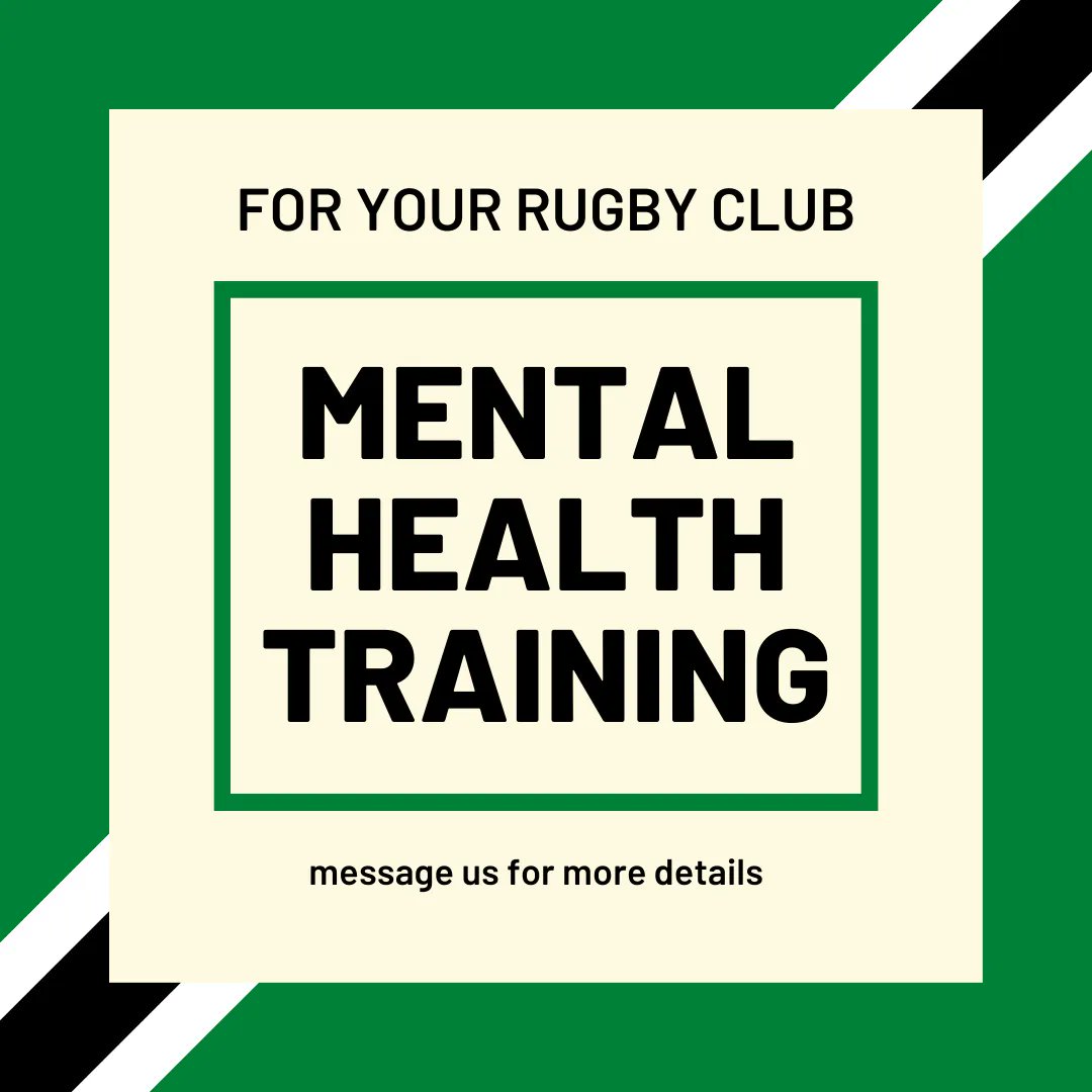 Give A Ruck (@givearuck) on Twitter photo We provide mental health first aid courses and workshops to help start those conversations around mental health as part of the #GiveARuck Pledge, to rugby clubs.
For more details on how to access training for your rugby club message us or email info@givearuck.com We provide mental health first aid courses and workshops to help start those conversations around mental health as part of the #GiveARuck Pledge, to rugby clubs.
For more details on how to access training for your rugby club message us or email info@givearuck.com
