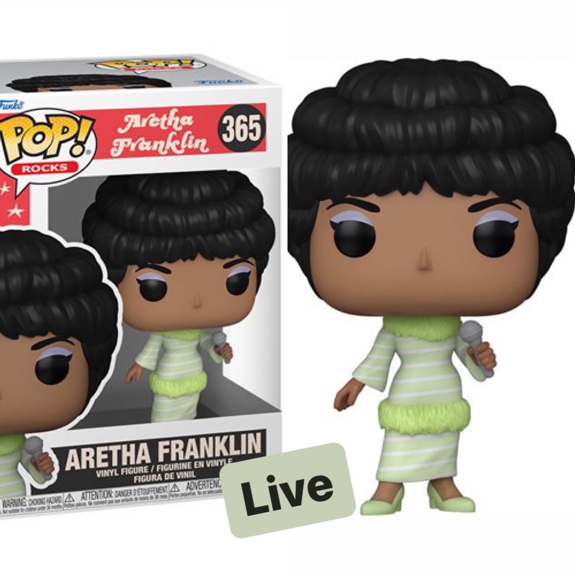 Now live ~ the new Green Dress Aretha Franklin Funko POP!
Linky ~ fnkpp.com/EE
#Ad #ArethaFranklin #FPN #FunkoPOPNews #Funko #POP #POPVinyl #FunkoPOP #FunkoSoda