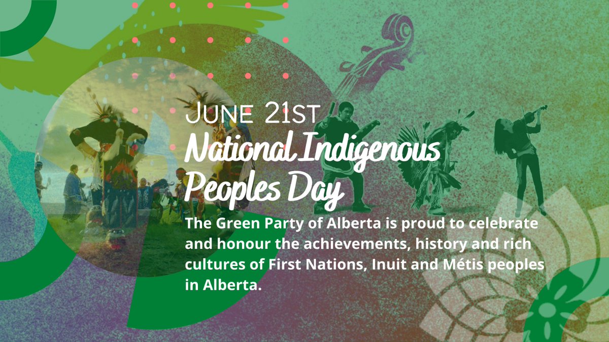 GreenPartyAB's tweet photo. Celebrating #NationalIndigenousPeoplesDay 💚 https://t.co/DFBoYobCnu