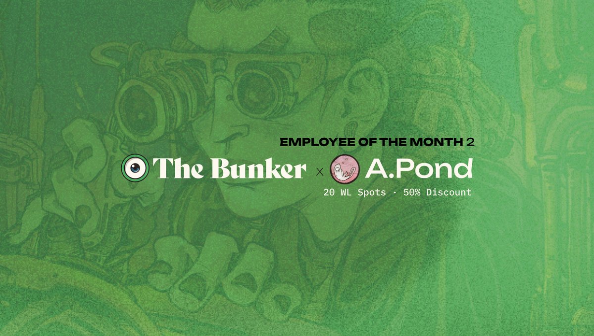 ZombieSocNFT's tweet photo. Thanks to @_A_Pond_ we are raffling 20 WL spots for their upcoming collection - Employee of the Month 2🖼️

Wl will give you a discounted mint price of 5 FTM instead of  the 10 for public

All the info in the Bunker Discord

Make sure to follow the and  good Luck 🤞 https://t.co/0ebnb5Sqs6