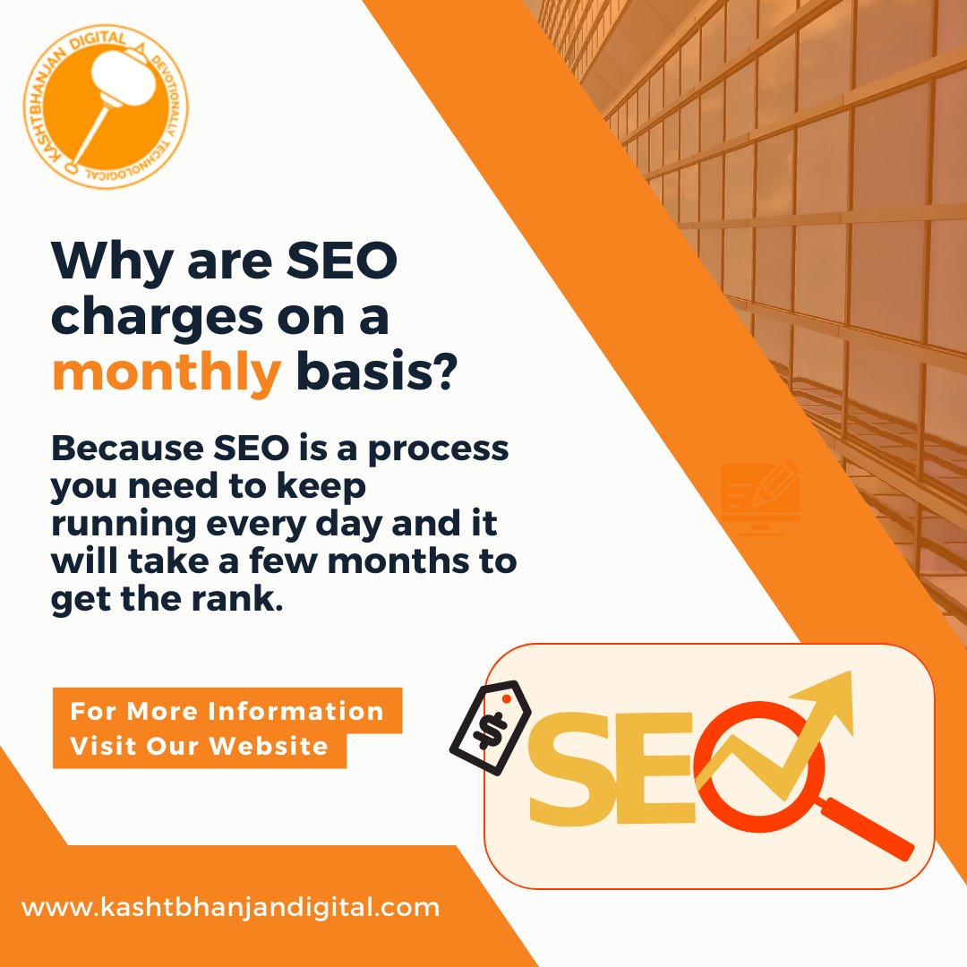 kbd_india's tweet image. One of the questions asked about SEO service is the monthly charge. Here is the precise answer to why it costs monthly...

Kashtbhanjan Digital
kashtbhanjandigital.com

#seofaq #seoquestions #seoquery #seoqueries #seoclient #seoclients #customerquestion #customerquestions