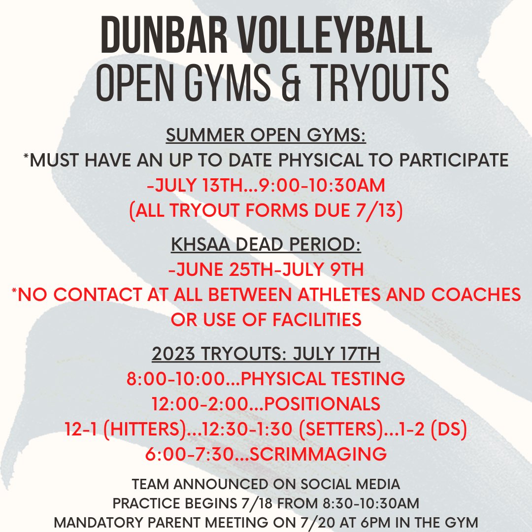 PLD Volleyball on Twitter "We want to remind everyone of our open gym