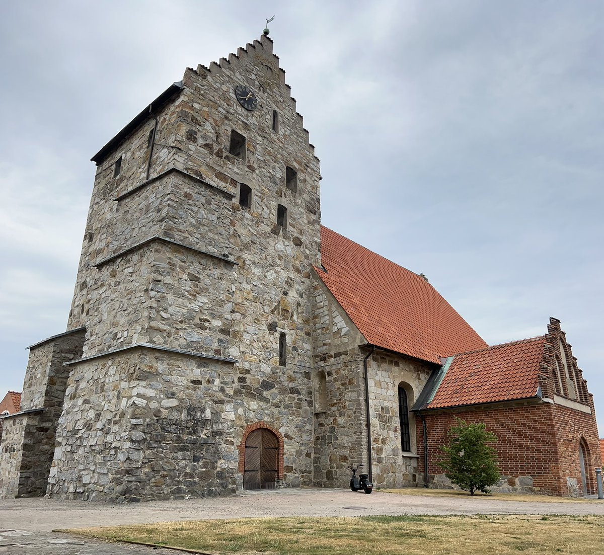 St I-don’t-know-how-it-was-not-on-the-list’s church from very-long-ago century. Still beautiful! (Googling showed it’s St Nicholas’) #stnicholas #simrishamn