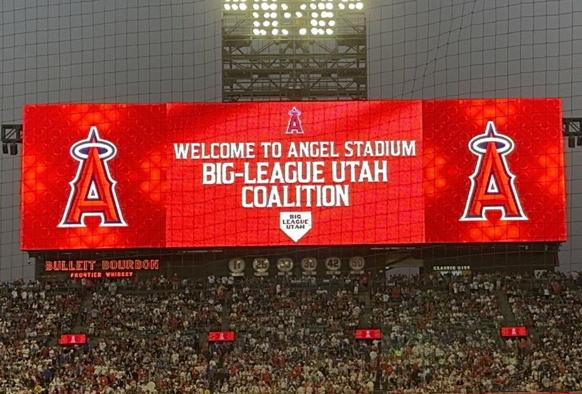 Thank you @Angels for the hospitality, always great to be in a Major League ballpark! #bigleagueutah