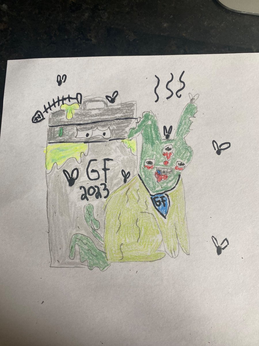 My <a href="/GarbageFriends/">Garbage Friends ♻️</a> companion for the Garbage Companion project at #GarbageUniversity  never been good at drawing or coloring back in school but took my best shot! My Companion is a bunny, use to have a pet bunny so thought it would be a great way to show off what he’s up too!