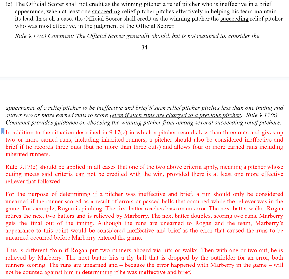 MLB Scoring Changes on Twitter "The way the rule and the casebook is written, this change is a