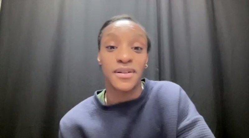 Crystal Dunn reveals her son Marcel will travel to the @FIFAWWC. 'He will be there the whole time. . . Hopefully right through to the very end'