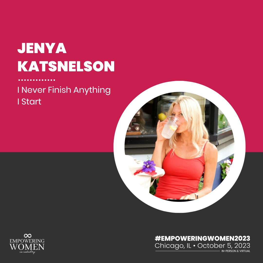 We are excited to announce Jenya Katsnelson will be a virtual presenter at #EmpoweringWomen2023. Jenya's presentation will be 'I Never Finish Anything 
I Start.'
Learn more about Jenya and the other speakers: bit.ly/42pFiOa #WomenEmpoweringWomen