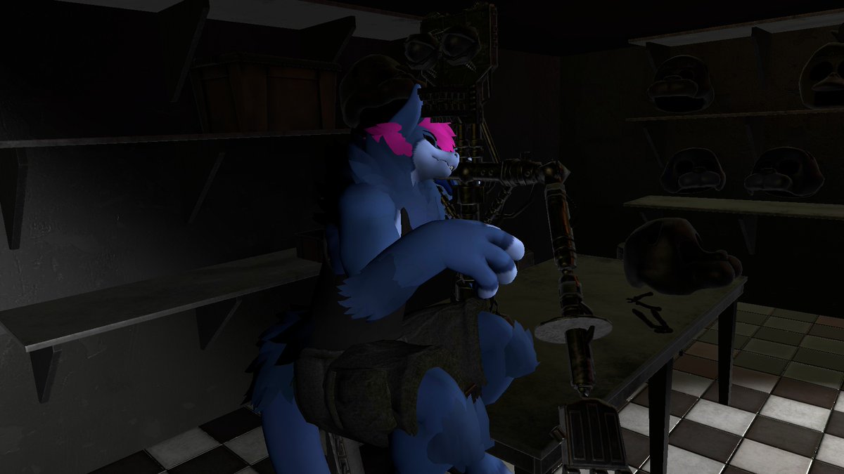 MommyRave's tweet photo. Hubby cuddling up to a FNAF endoskeleton 😅
@PapagenImmaru 
#Vrchat #papagen #FN https://t.co/9Ou0SrusX8