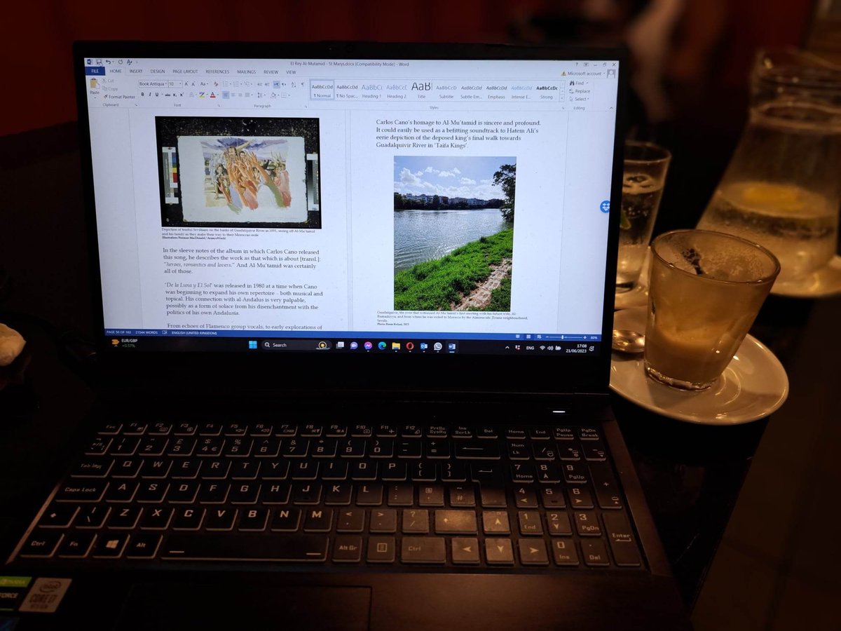 ReemKelani's tweet photo. In the midst of my separation anxiety after my #concert for the #PalestinianMuseum, I'm equally relieved that I'm resuming my work on the booklet of my next #AlAndalus project.
.
.
.
#Andalucia #Guadalquivir #Seville #Sevilla #AlMutamid

#الأندلس #الوادي_الكبير #إشبيلية #حاتم_علي https://t.co/WTTDrIaqf0