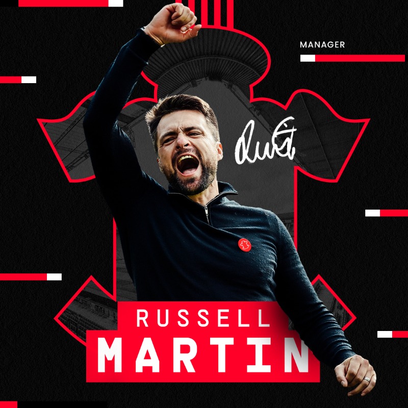 SouthamptonFC's tweet photo. We are delighted to announce Russell Martin as our new Men’s First Team Manager 😇