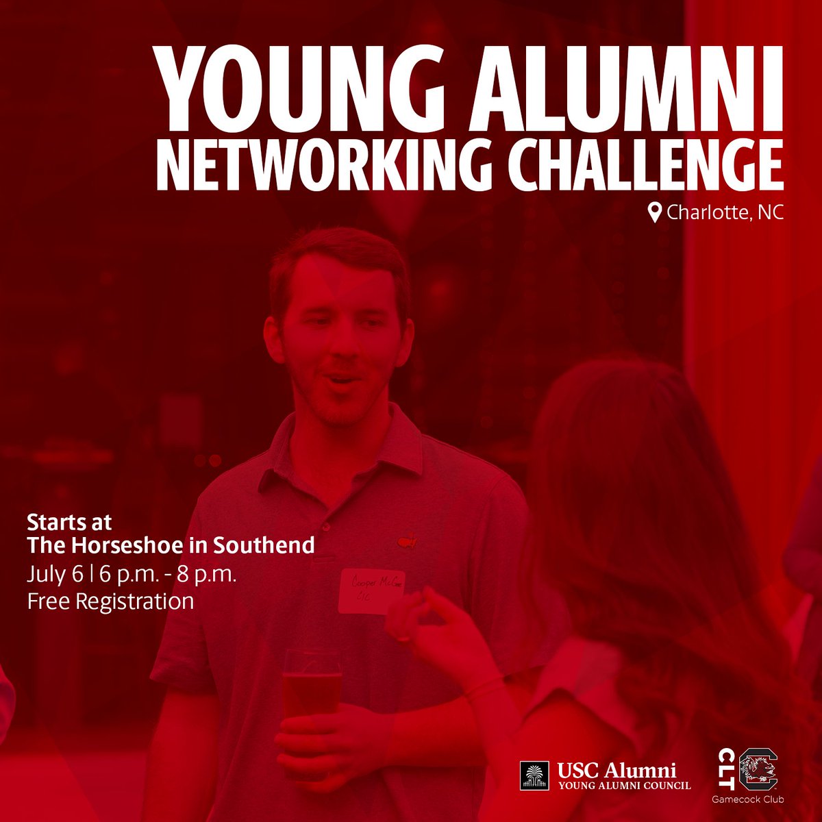 UofSCYAC's tweet image. Moved to Charlotte and want to meet other USC Alumni? On July 6th, come network in a fun environment exploring South End’s bar scene while meeting other grads through our Young Alumni Networking Challenge!
Register for free: eventbrite.com/e/654079067097