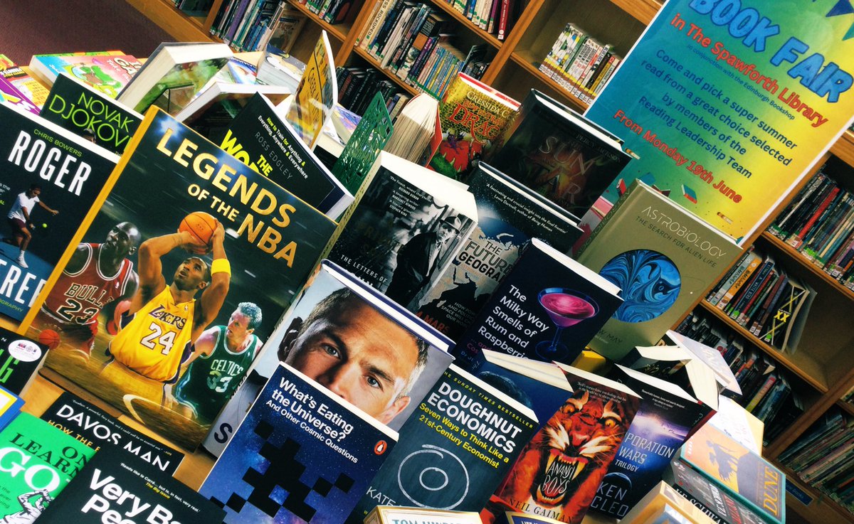 🌞📚Our Reading Leadership Team selected some great titles for our Summer Book Fair from @EdinBookshop - sports biographies, graphic novels and science books have been particularly popular today 👏📖✨