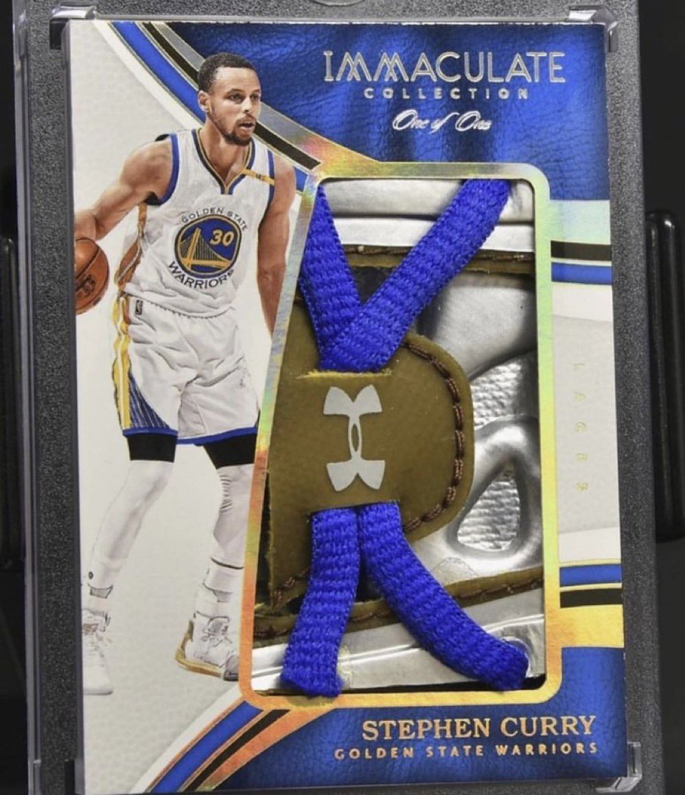 Steph Curry 1/1 game-used Under Armour sneaker…wow.