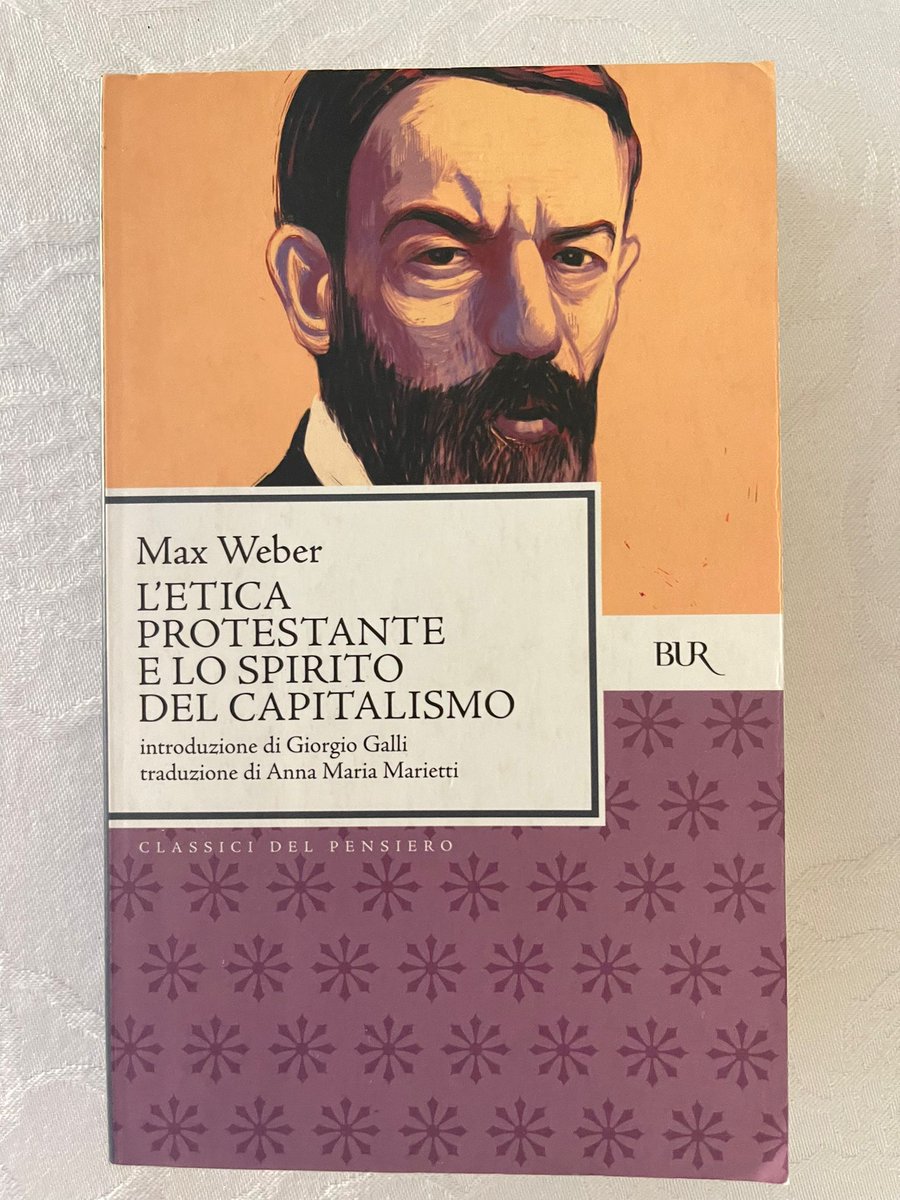 Il libro di oggi: 
📙 L'etica protestante e lo spirito del capitalismo - Max Weber 
#leggere #libridellacultura #22giugno #cultura #librodelgiorno