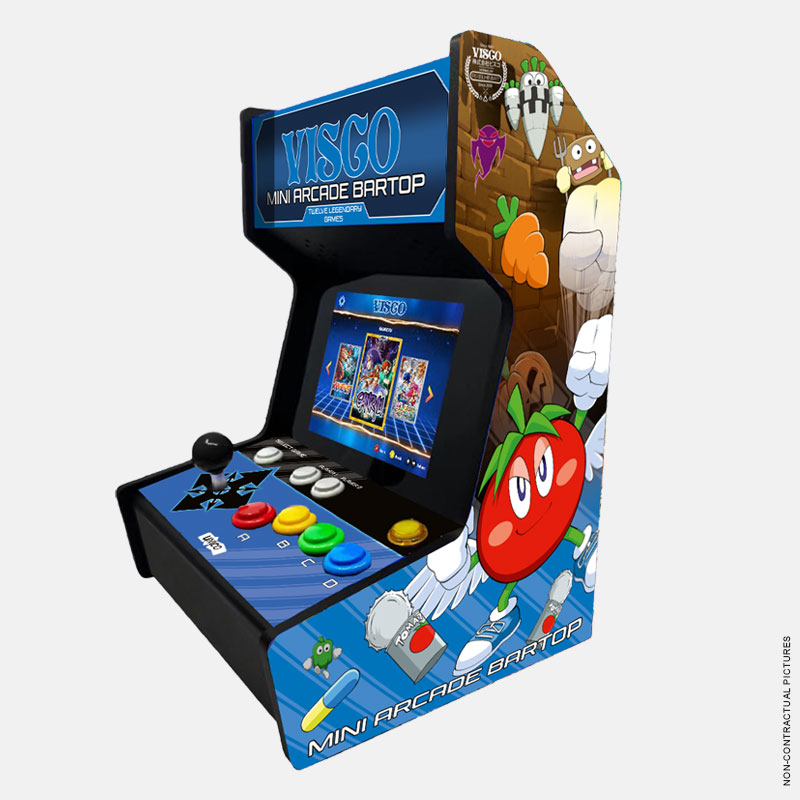 I'm sure it will look great in your living room or #gamesroom . 

#Visco Mini #Arcade #Bartop

Discover the product: bit.ly/3X8OSTK

#RETROGAMING #Arcadegames #BreakersRevenge #Ganryu #Androdunos