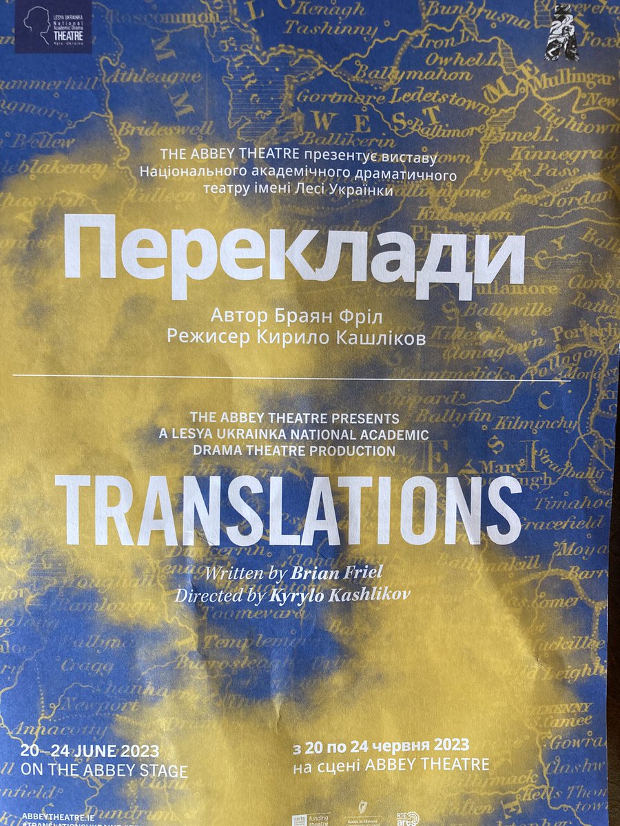 KellyVoiceover's tweet photo. This is a magnificent production @AbbeyTheatre until Saturday. If you get the opportunity to see it - Go!!!!
#Theatre
#Friel 🇺🇦 https://t.co/EUcF9vZFZQ
