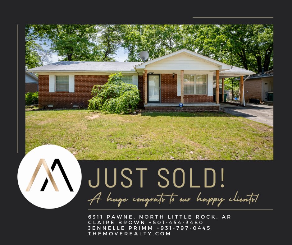 Yours could be next! Give us a call today! 501.454.3480 #moverealty
