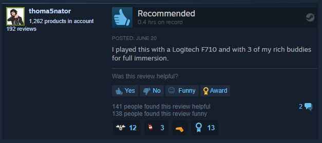 JettGoNyoom's tweet photo. I'm sorry the reviews pouring in on Iron Lung are fucking Hilarious https://t.co/Q7O8uswg2t
