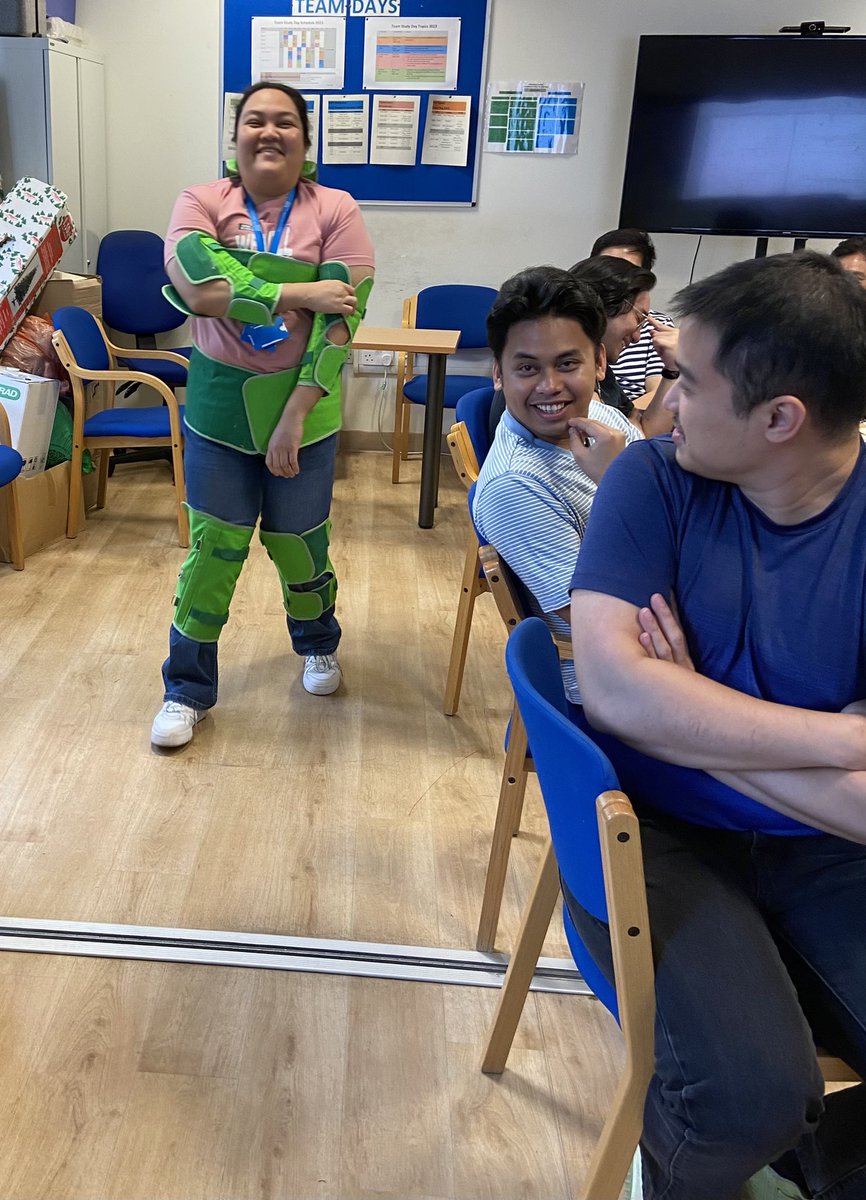 Back to basics study day in A&amp;E today, staff feeling what it is like to have restricted mobility #elderlysim #feelingislearning #buildingcompassion #patientsafety <a href="/FionaMccreesh/">Fiona Mccreesh</a> <a href="/CGZimuto/">Cynthia Zimuto</a> <a href="/julesday61_day/">Julie Day</a> @Whipps_ED <a href="/ratansiz/">💙Zebina Ratansi, MBE, RN💙</a> <a href="/angel31uk/">angela exley</a> @WhippsCrossHosp