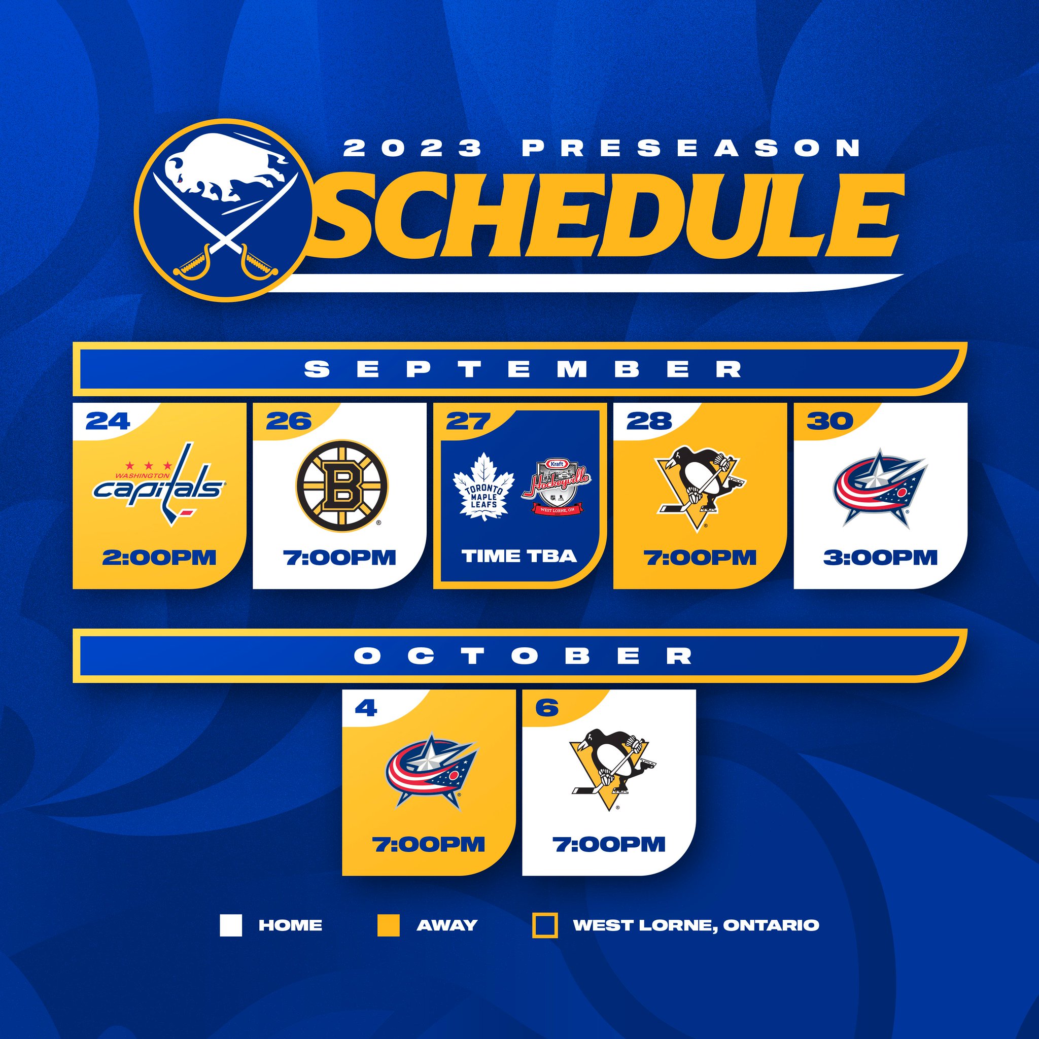 Buffalo Sabres on X: 'Our 2023-24 preseason schedule just dropped! 
