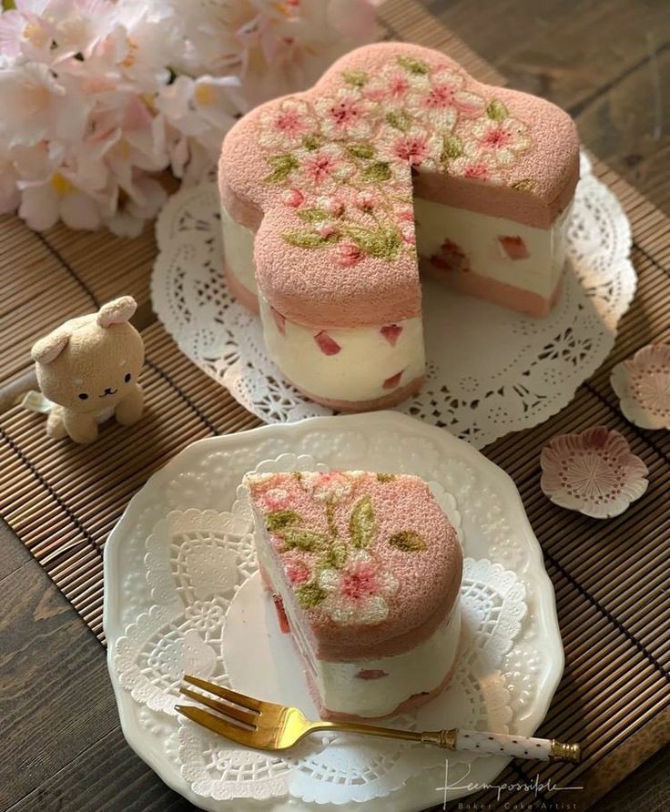 this flower cake ♡♡♡