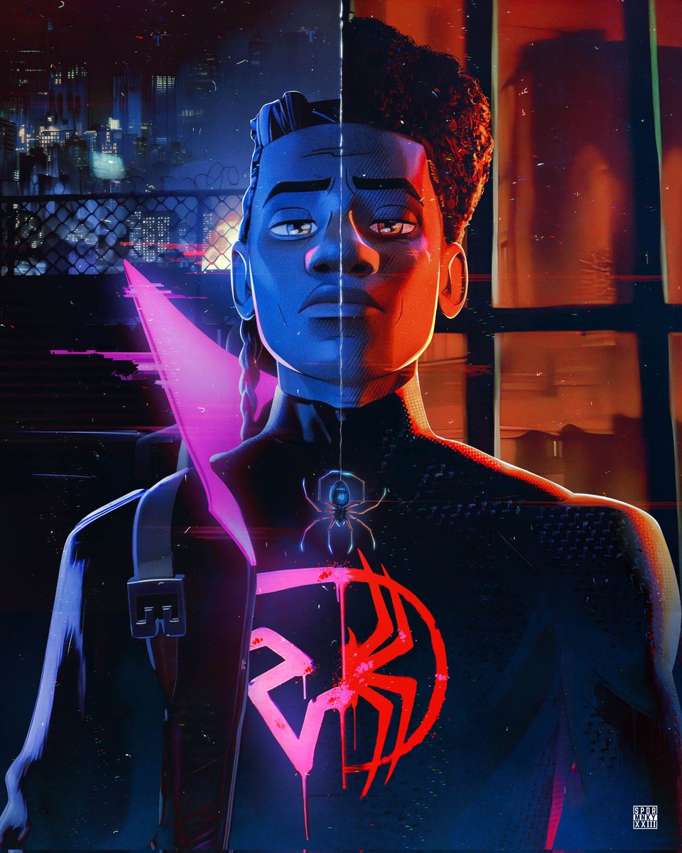 Spdrmnkyxxiii's tweet photo. "My name is Miles Morales..."

@SpiderVerse
@shameikmoore

#SpiderMan #SpiderManAcrosstheSpiderVerse 
#theprowler #Earth42 #spidergwen #SpiderMan2099 https://t.co/9UGi8mikyz