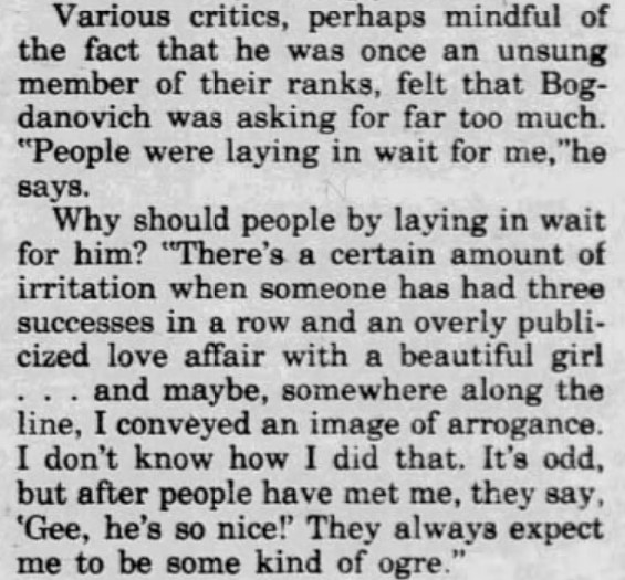 TheNewWorldPod's tweet image. SAINT JACK was director Peter Bogdanovich's attempt to reset his career after three box office failures. As he told NewsDay in 1979, he returned to @RogerCorman to get away from studios, but the film ended his relationship w/ Cybill Shepherd.

newworldpicturespodcast.com/episode/ep-87-…

#JUNEGLOOM
