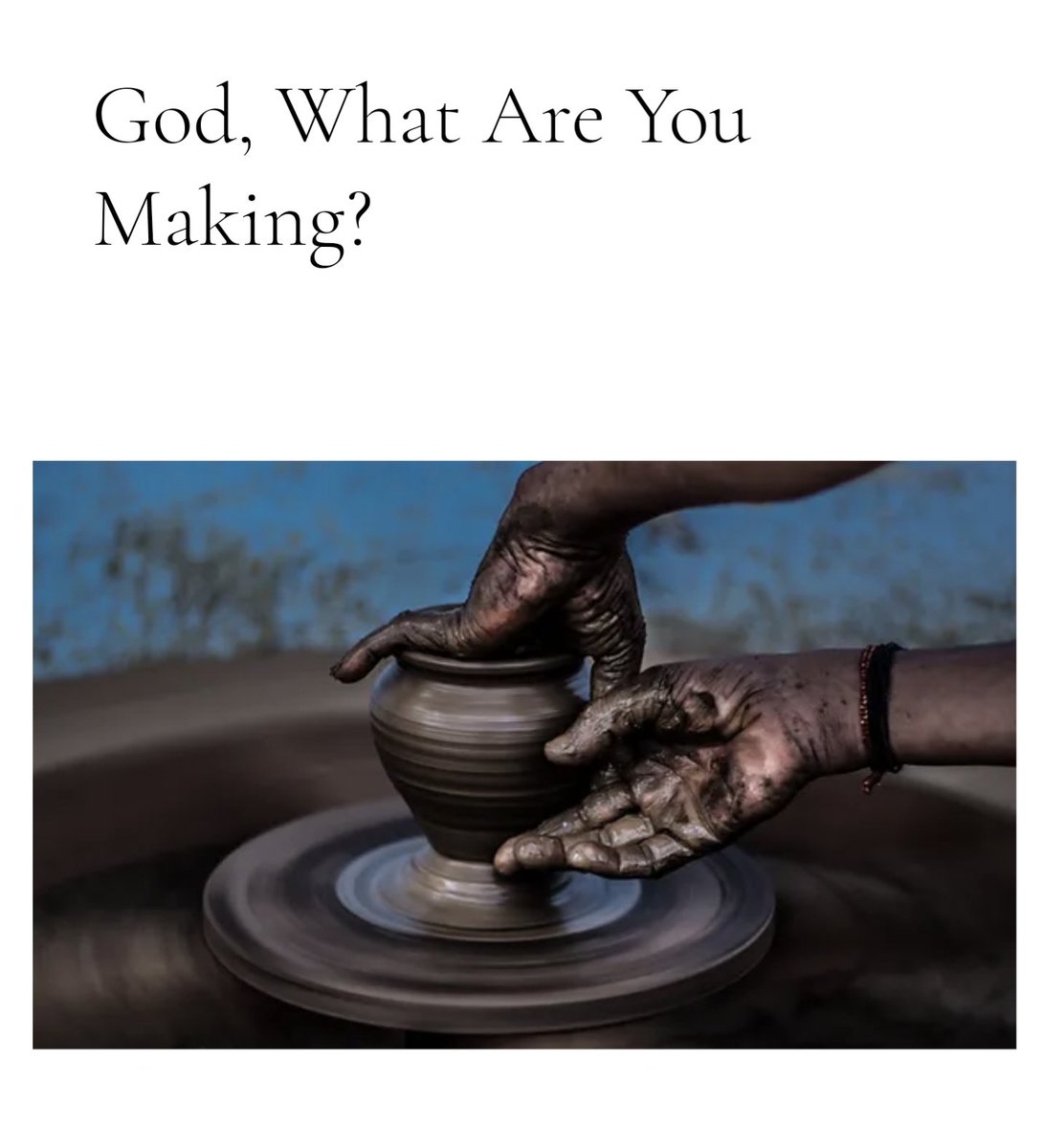 Happy Wednesday!

This Write On ✍🏾 Wednesday word is 'God, What Are You Making?'

Have a great day 🤍

nowthats-aword.com/post/god-what-…

#wednesday #writer #read #readers #christianliterature #author #christianauthor #God #Jesus