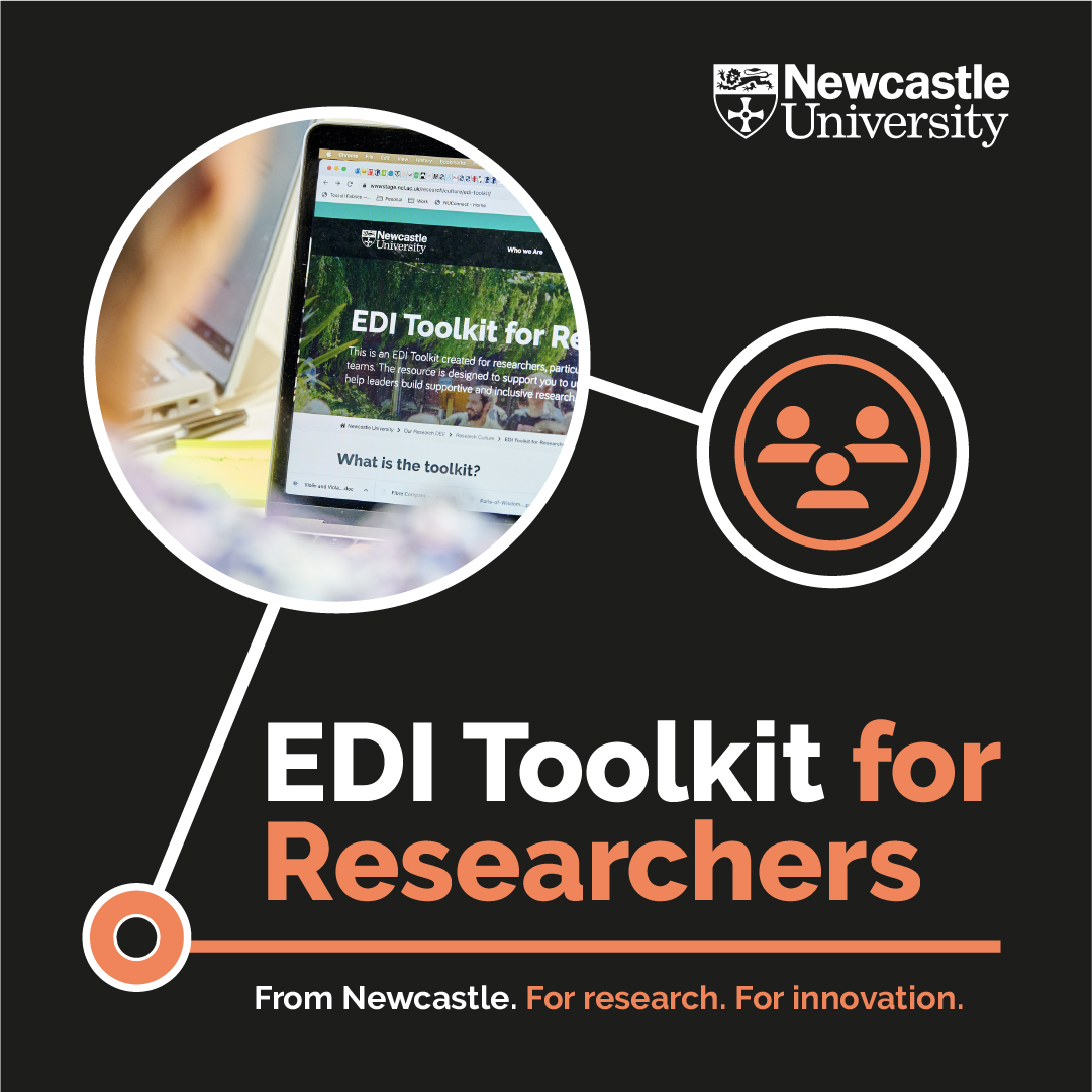 We've launched an online EDI Toolkit for Researchers to support colleagues in understanding EDI issues in and around research. Check it out via the link below ⬇️
ncl.ac.uk/research/cultu…

#WeAreNCL #EDI
