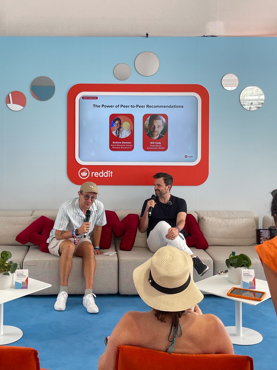 <a href="/Cannes_Lions/">LIONS | The Home of Creativity</a> <a href="/carrieparker/">Carrie Parker</a> <a href="/Meta/">Meta</a> Then our Social Networks Industry Principal <a href="/LittleMrDawson/">Andrew Dawson</a> sat down with <a href="/willcady/">Will Cady</a> from <a href="/Reddit/">Reddit, Inc.</a> to discuss the power of peer-to-peer connections in your brand's strategy. 👀