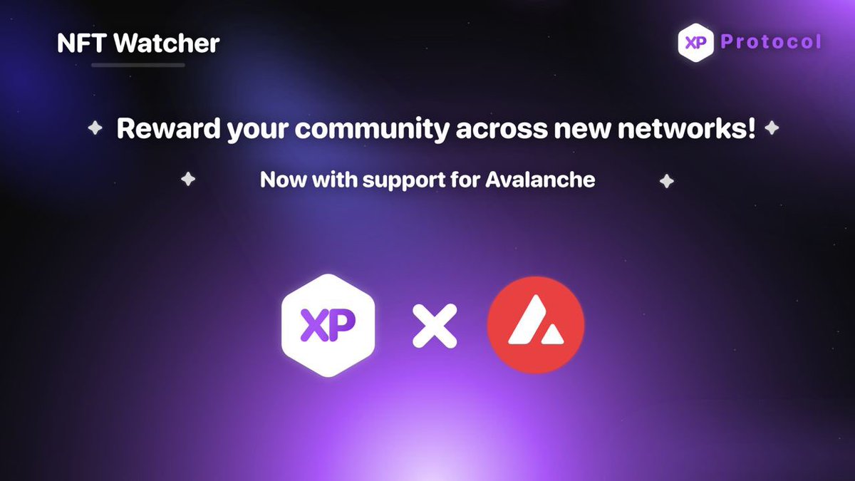 XP Protocol (@xpprotocol) on Twitter photo Building on <a href="/avax/">Avalanche🔺</a>? XP can help you scale and reward contributors and community along the way!
Avalanche support is now live.
Visit xp-protocol.io for more info.. Building on <a href="/avax/">Avalanche🔺</a>? XP can help you scale and reward contributors and community along the way!
Avalanche support is now live.
Visit xp-protocol.io for more info..