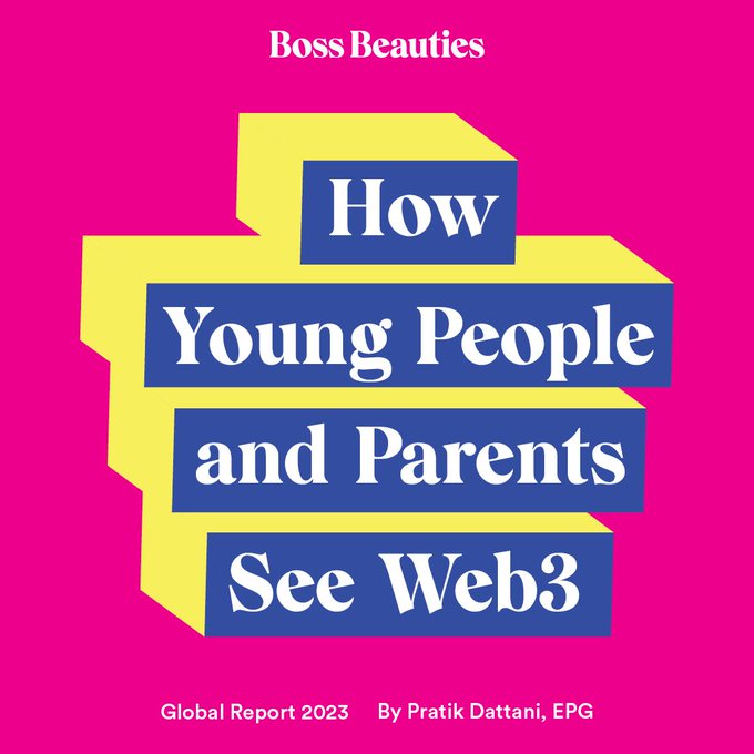 As a parent, I’m aware that #web3 provides opportunities for young people to truly connect online. But, increased interconnectivity can come with increased safety risks. In new data from @bossbeauties research, 66% of parents in the US are concerned about privacy &amp; security.