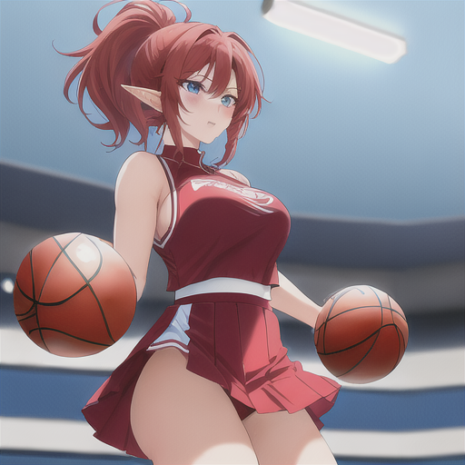 ElfAIArt's tweet photo. And even more #CheerleaderAIChallenge by
@Setsu_AiART

#AIChallenge

With a basket balls instead, LOL! #Anythingv4 #AiElf #AIArtCommunity #AIArt #AIgirls #AIArtWork #animegirls https://t.co/xg3aKvBm7k