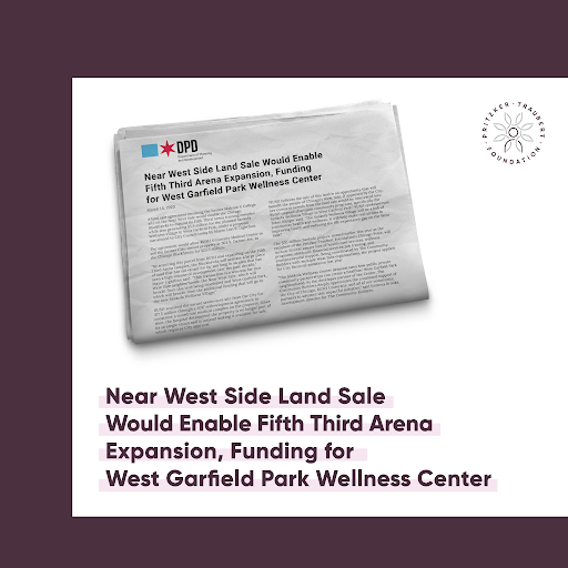 Big news for the 2022 Chicago Prize recipient team! The Blackhawks’ expansion of Fifth Third Arena will generate $5.9M for the planned Sankofa Wellness Village, providing much-needed health &amp; wellness services to the Near West Side. Head to the link in bio to read the full story!