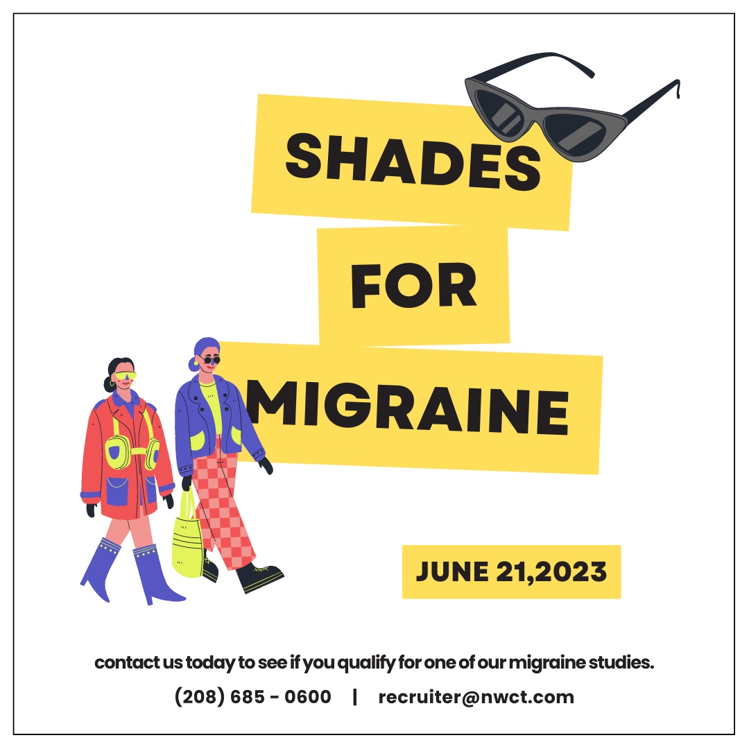 Today is #ShadesForMigraine day! A global awareness campaign created to show support for the 1 billion people living with migraine disease worldwide. Wear your shades to show your support! 

Contact us today if you or someone you know suffers from migraines! We're here to help...