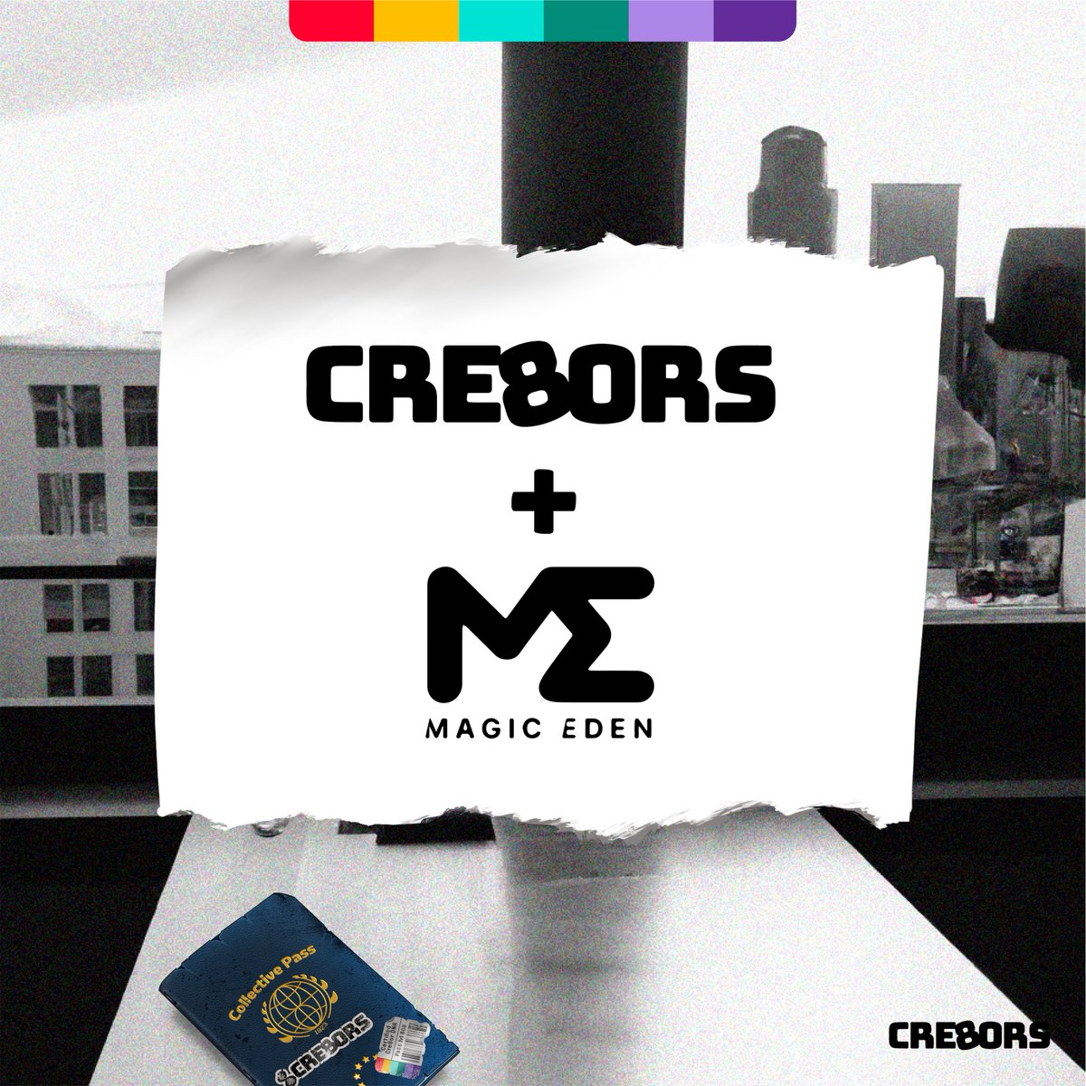 Cre8ors Collective Passport claim.

On @MagicEden 

June 30th.

Notifications on 🔔