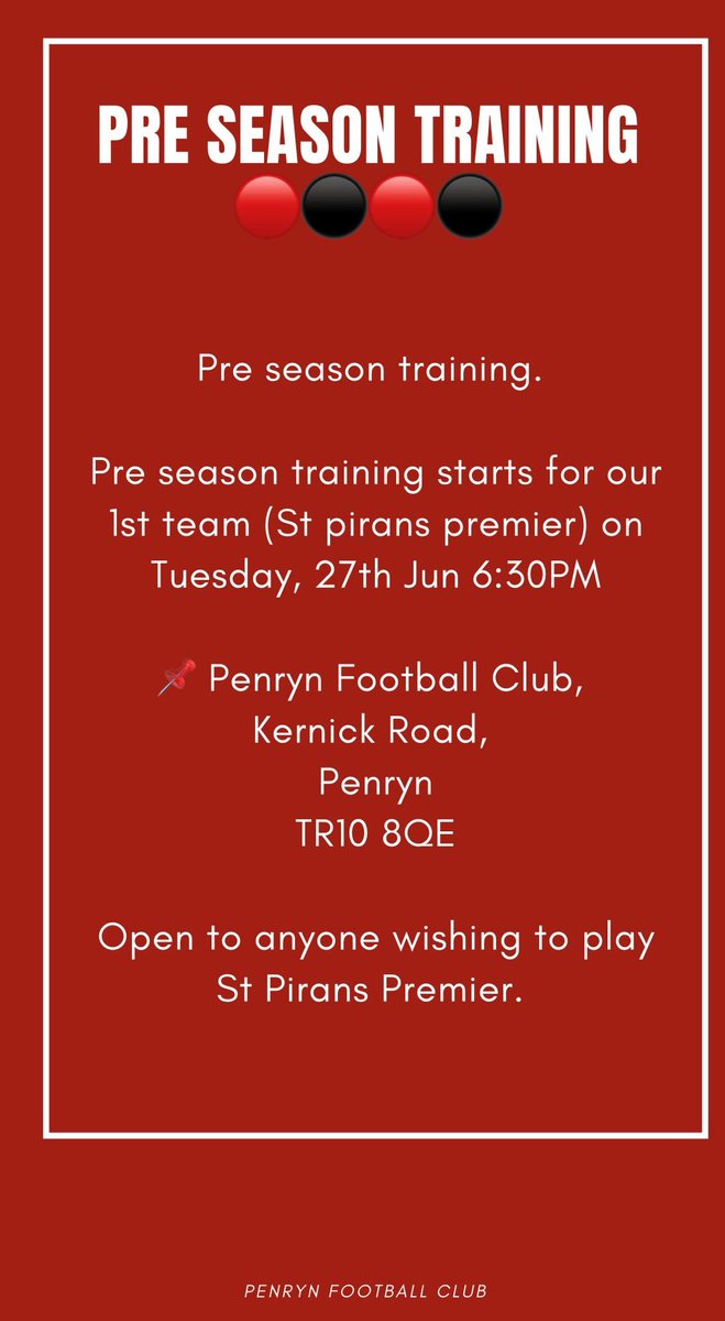 penrynathletic's tweet image. PRE SEASON TRAINING