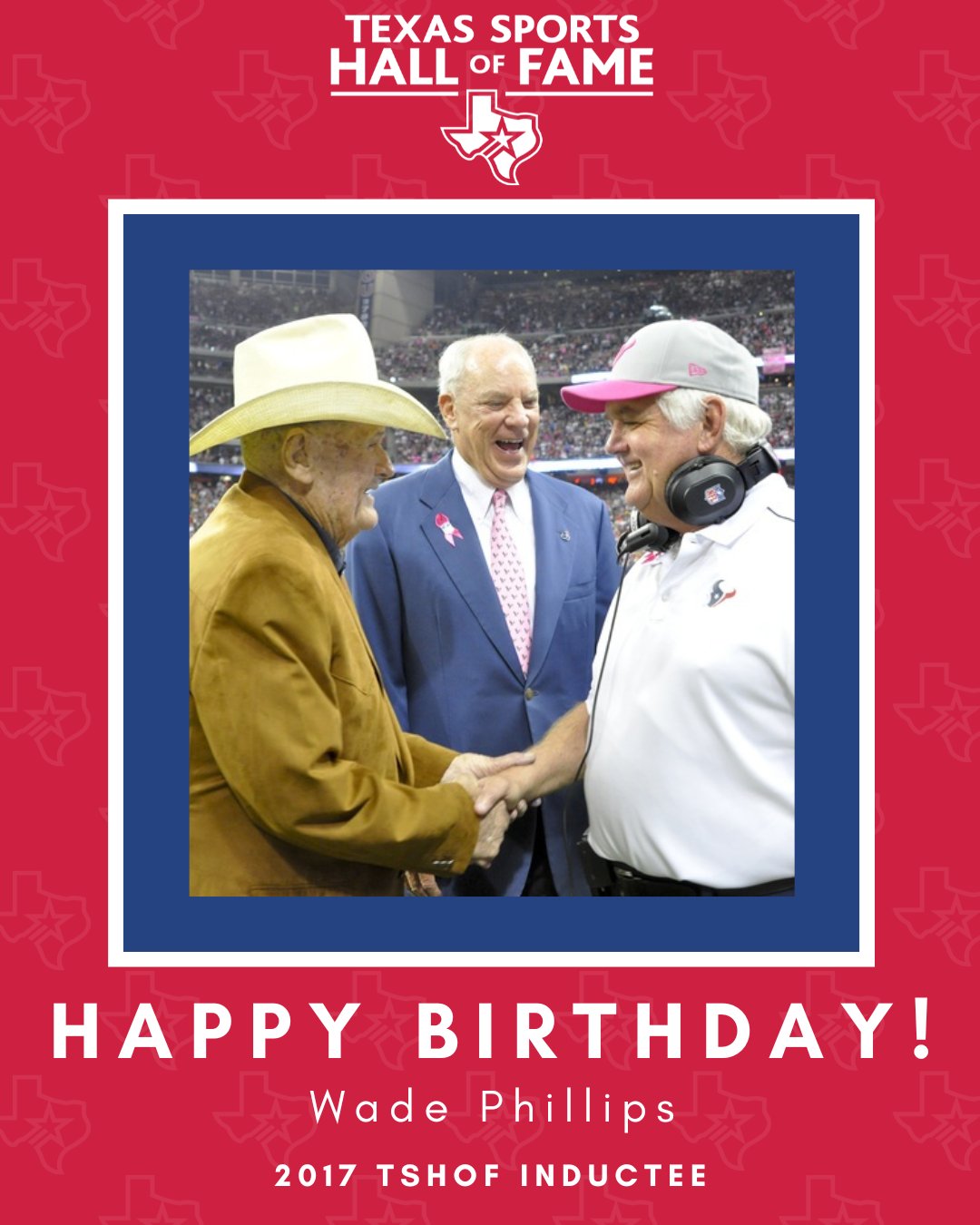 Happy birthday to 2017 inductee Wade Phillips! 