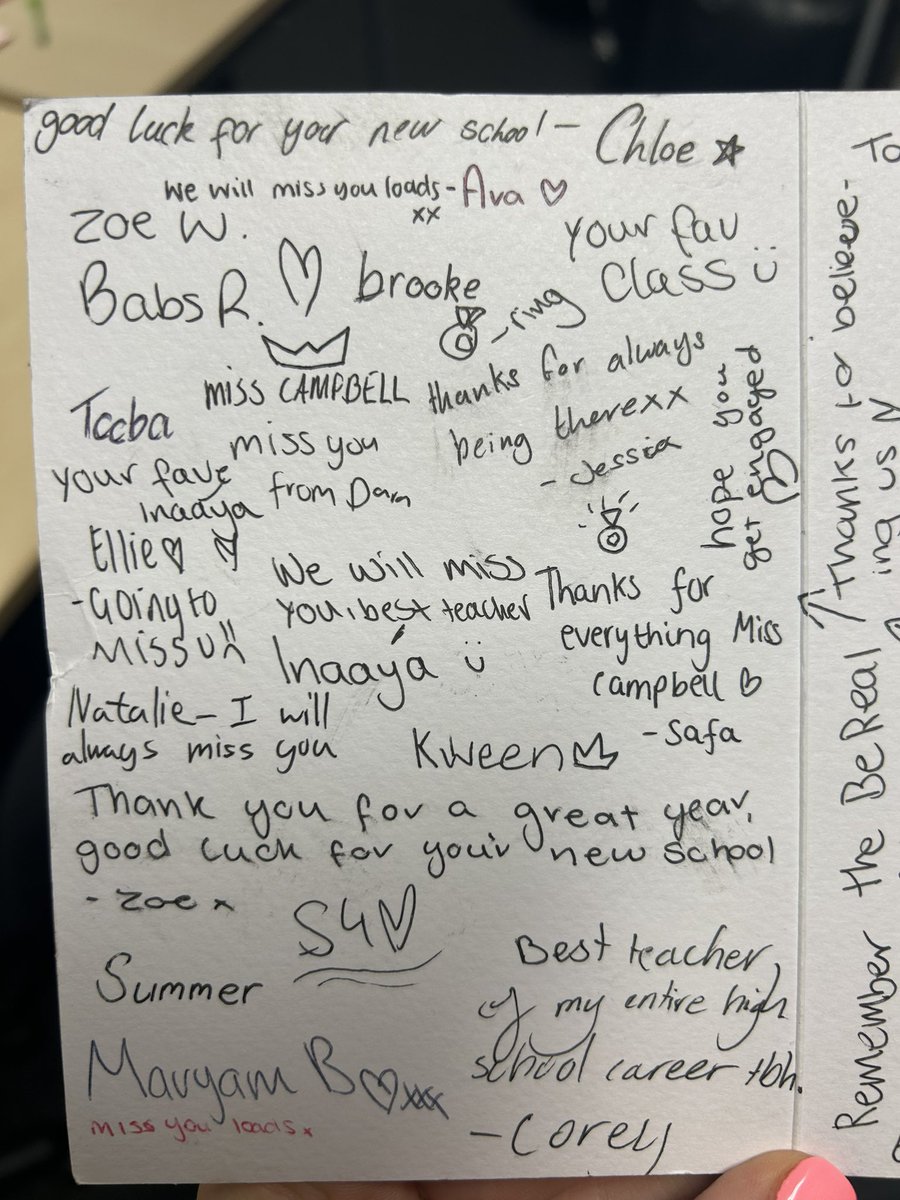 A sad goodbye to my lovely S4 Fashion &amp; Textiles class 💕 You have all been a dream and have brought lots of laughs every period! Thank you all so much for my thoughtful cards &amp; gifts 🥰 <a href="/EhsThaft/">EHS Health, Food & Textile Technology</a>