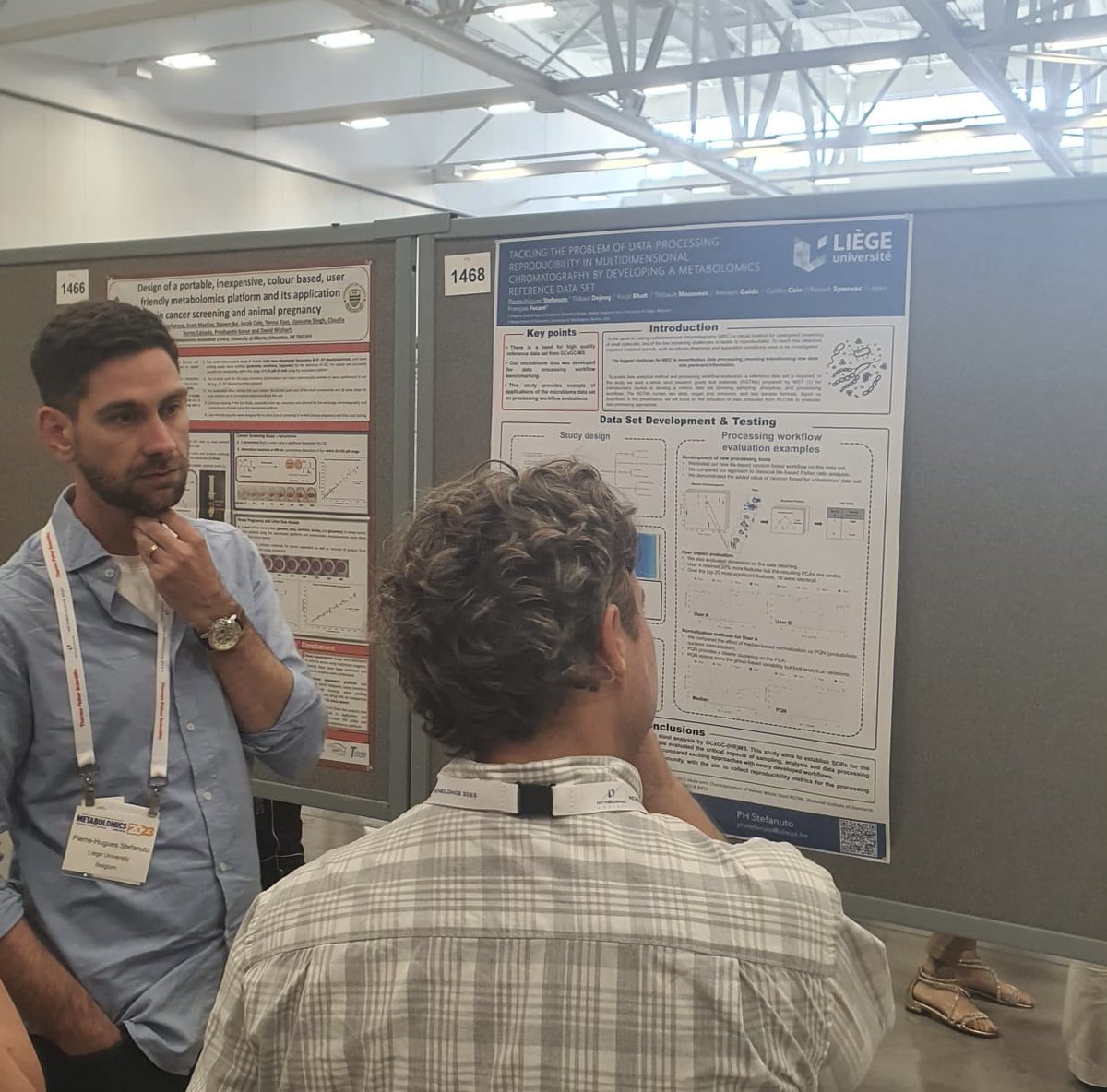 Pierre-Hugues Stefanuto (@phstefanuto) on Twitter photo The two first #MetSoc2023 poster sessions were a lot of fun. I have always appreciated the direct interaction in front of a poster, especially with the nice <a href="/MetabolomicsSoc/">Metabolomics Society</a> community. Looking forward to the next ones! The two first #MetSoc2023 poster sessions were a lot of fun. I have always appreciated the direct interaction in front of a poster, especially with the nice <a href="/MetabolomicsSoc/">Metabolomics Society</a> community. Looking forward to the next ones!