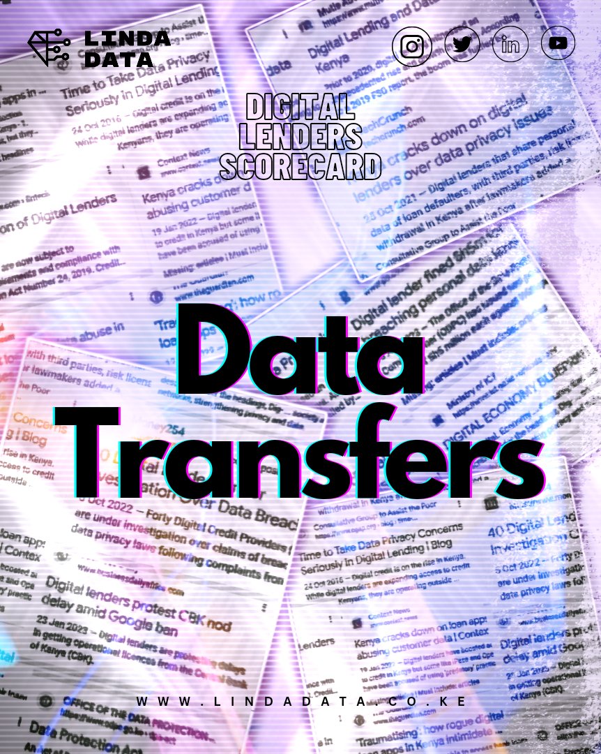 Linda_Data's tweet photo. π©πΎβπ» Digital Lenders should ensure that any transfer of your personal data to another country or international organisation is done in compliance with applicable legal requirements and safeguards.
#lindadata #scorecard #digitallenderske #personaldatake #lindadargata #digitalrights https://t.co/Vk5TnXuLII