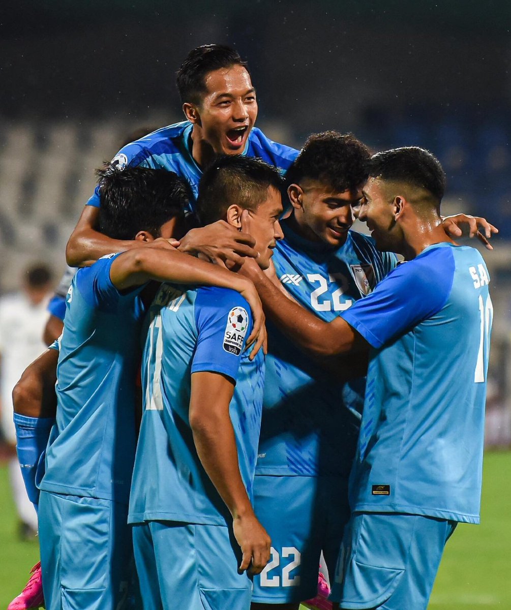 🎶𝑶𝒉 𝑰𝒏𝒅𝒊𝒂 🎶 

A dominant India starts the SAFF Championship with a 4-0 victory over Pakistan. 

#BackTheBlues #INDPAK